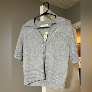Abercrombie & Fitch Light Gray Women's Top